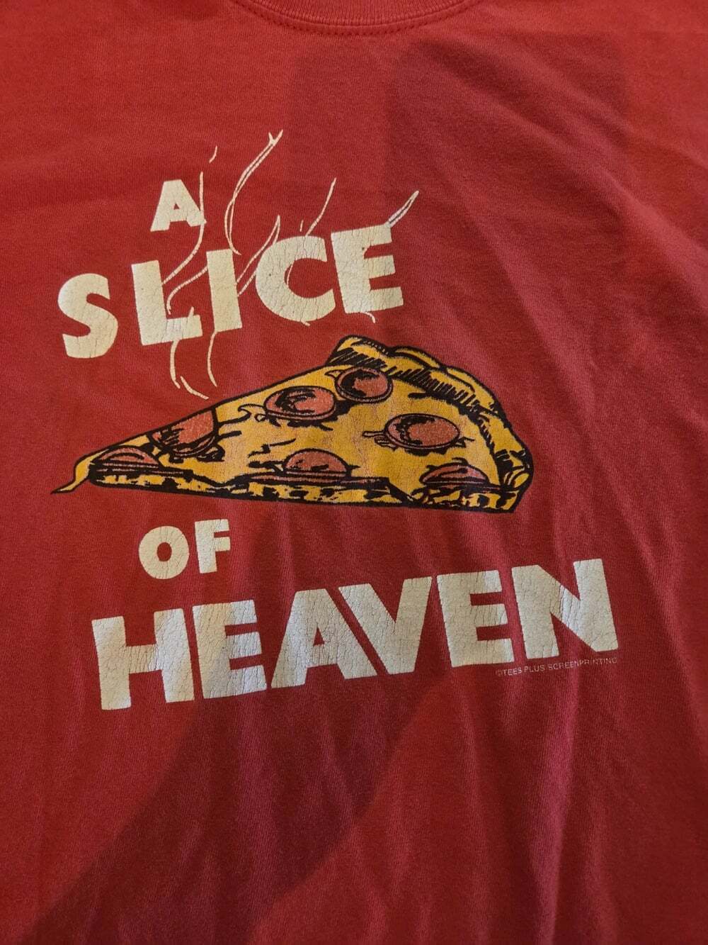 Vintage 90s Mystic Pizza Movie T-Shirt A Slice Of Heaven Red Double Side